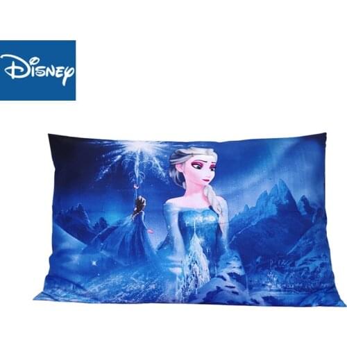 Disney blue Pillowcases shams 1pcs Cartoon Princess Frozen Elsa Sofia Snow White Couple pink Pillow Cover Decorative gift