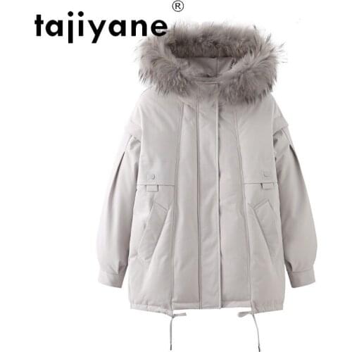 Winter Warm Women Coats Raccoon Fur Collar Puffer Jacket Famale Hooded Thicken Coat Woman Casual Clothes Chaquetas Mujer SQQ264