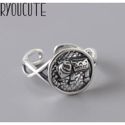 Punk Elephant Rings For Women Men Lady Girls Resizable Size Rings Party Jewelry Charm Gifts 2021