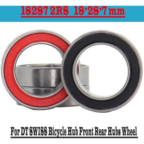 18287-2RS Bearing 18*28*7 mm 4Pcs ABEC-3 18287 RS For DT SWISS Bicycle Hub Front Rear Hubs Wheel 18 28 7 Ball Bearings