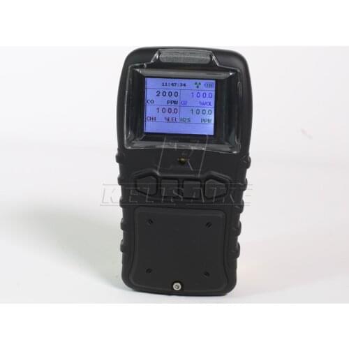 Portable 5 gas detectors battery operated combustible and toxic gas leak detector