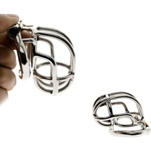 For Men BDSM Male Stainless Steel Chastity Device Belt cock Prison Metal Cock Cage Extreme Cock Lock Restraint Ring Sex Toy