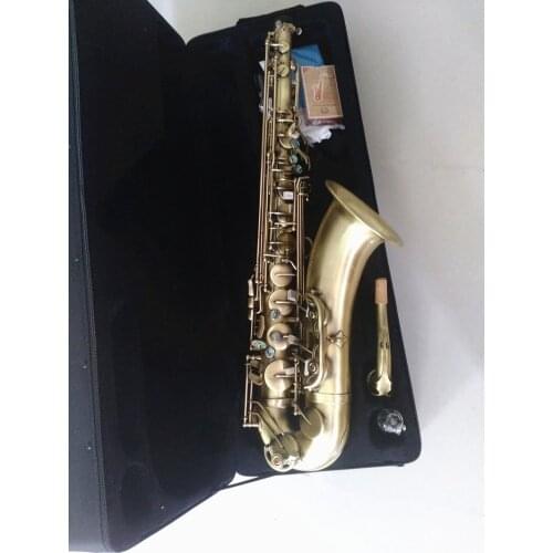 Tenor Saxophone Antique Copper Simulation B Flat Sax Musical Instrument Brass color Buttons With Reed Cases Accessories Free