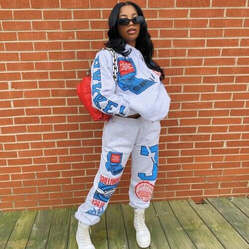 Two Piece Set Hooded Joggers Tracksuit Sportswear Lounge Wear Sweat Suit Sweatpants Wholesale Clothing Women 2 Piece Set 2020 PC