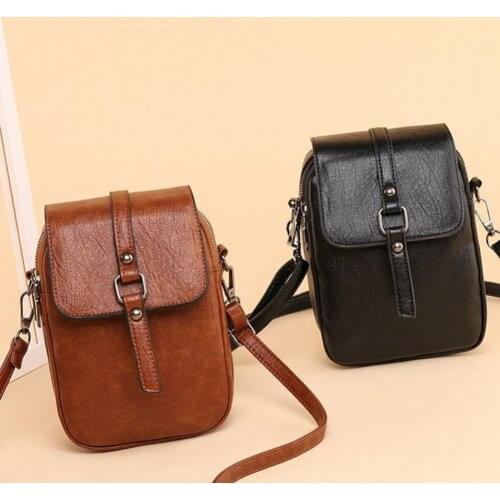 New Multi-layer Shoulder Bag Thickened Solid Color Thickened Female Handbag Handbags Office Lady Simple Fashion Shoulder Bag
