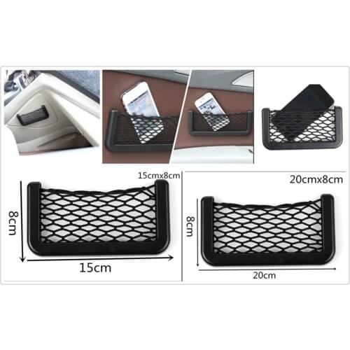 Universal black car seat side net storage pocket for Kia Provo K9 Cross Carens CUB Trackster Ray K2 Naimo