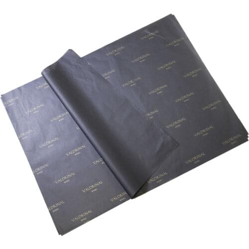 Custom printed logo gift tissue paper/ Moisture Proof wrapping paper/packaging paper/gold printing