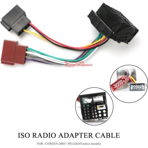 Car Stereo ISO Wiring Harness For Citroen C2 C3 C4 C5 Peugeot Adapter Connector Auto Radio Adaptor Lead Loom Plug Wire Cable