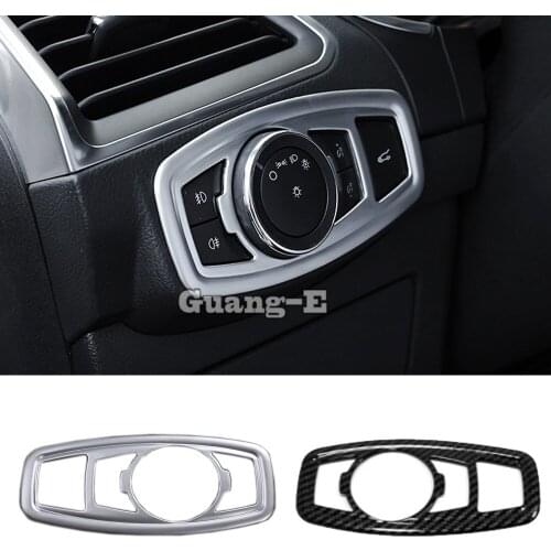 Top quality For Ford EDGE 2015 2016 2017 2018 car detector styling cover front fog light switch inner Trim frame lamp panel 1pcs