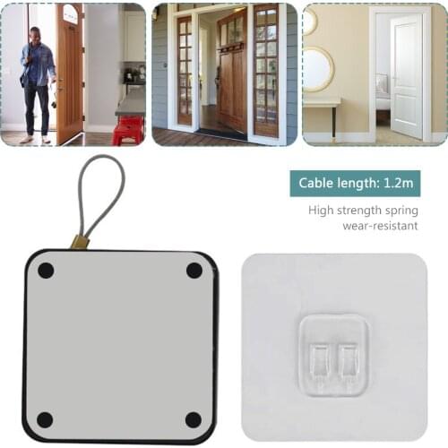 1pc Punch-free Automatic Sensor Door Closer Suitable For All Doors 500-1000g Tension Door Closer Hardware Door Closers Hardware