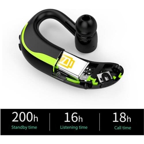 1Pc f600 Wireless Bluetooth Hands-free Earhook Earphone Sports Business Headset