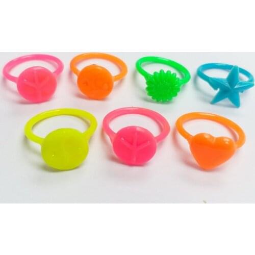 99X Plastic Girl Kids Mini RINGS RP037 vending Cake Decoration Pinata Filler Supply Novelty Birthday Party Favors Gift Toy Prize