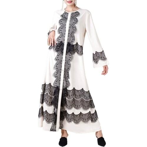 Abaya Dubai Islam Muslim Lace Embroidery Dress Abayas For Women Caftan Robe Turkish Islamic Clothing islamic clothing women