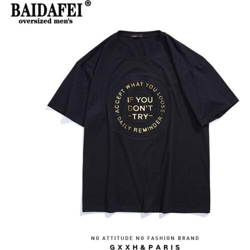 Мужские футболки оверсайз BAIDAFEI China At AliExpress