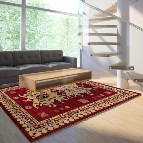 Reese Velvet Short Fleece Classic European Style Anti Slip Carpets Area Rug Living Room Bedroom Floor Protection Decor Washable