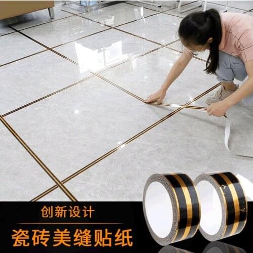 US side stickers self-adhesive waterproof wear-resistant floor stickers thickened gap stickers