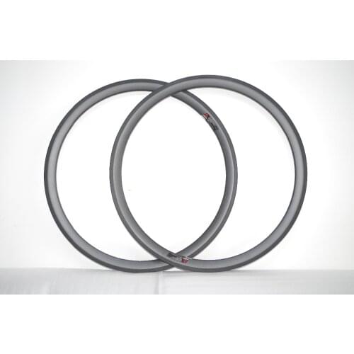 DEERACE 24'' BMX Carbon Road Clincher Bicycle Rims 35mm Deep 23mm Wide Folding Bike Wheel Rim BSD 520mm