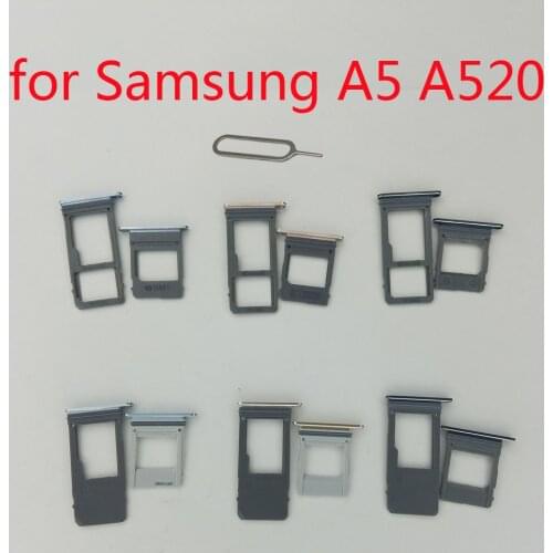 SIM Card Tray Holder For Samsung A5 2017 A520 Galaxy A520F A520K A520L Original Phone Housing New Micro SD SIM Card Adapter Slot