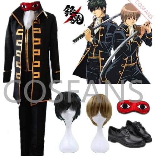 Gintama Cosplay Shinsengumi Costume Silver Soul Okita Sougo Uniforms Suits Outfits Anime Cosplay Costume for Halloween Costumes