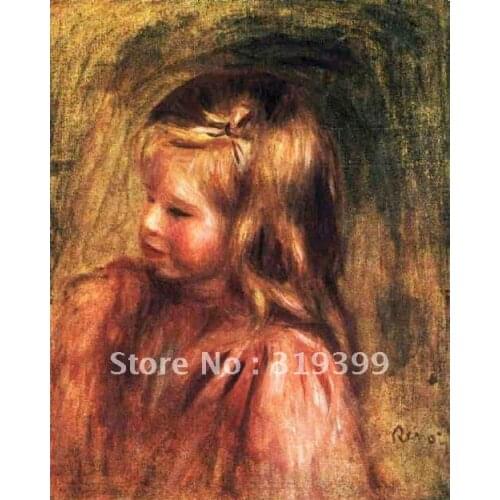 Oil Painting Reproduction on linen canvas,portrait of coco by pierre auguste renoir,Free DHL Shipping,handmade,Museum quality