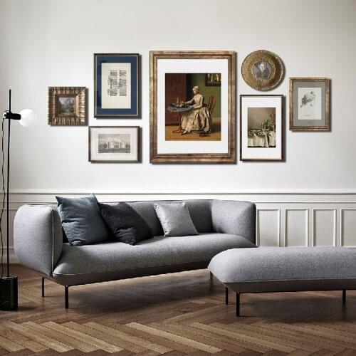 Simple North Europe cartoon bear moon fox starry sky childrens room combination decoration picture print canvas poster