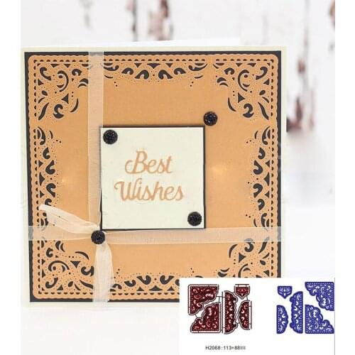 Classic Flourish Lace Edge Border Frame Metal Cutting Dies Stencils For DIY Scrapbooking Decoration Embossing Craft Die Cut