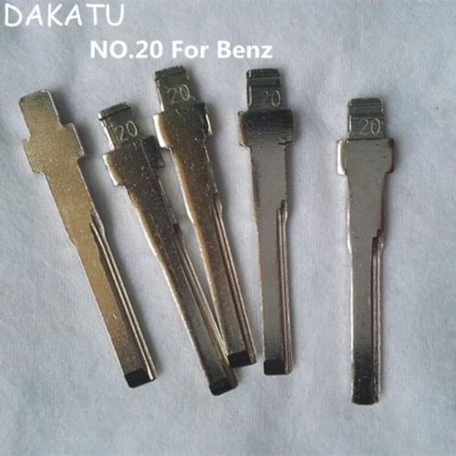DAKATU NO.20 Key Blade Blank for Mercedes for Benz E Class Car Flip Folding Key Replacement #20 KEY BLADE