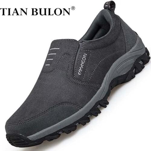 Suede Casual Shoes Men Wear-resistance Sneakers Men Breathable Loafers Males Slip-on Comfortable Driving Shoes Zapatos Hombre