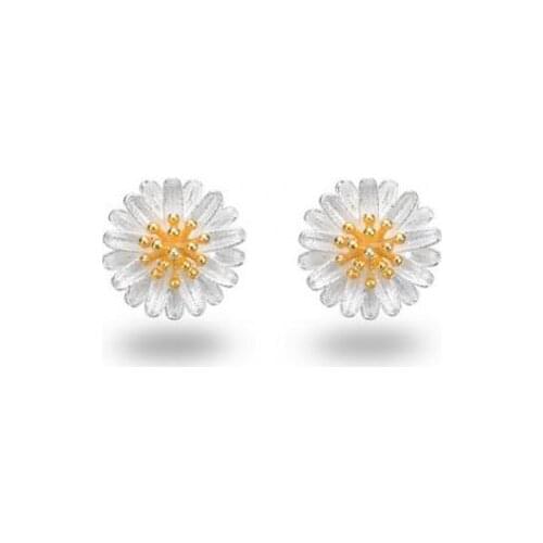 New fashion Korean version of small fresh sunflower chrysanthemum earrings For Women girl Accessories jewelry wholesale