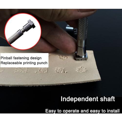 Embossed Stamp Printing Leather Engraving Tool Handmade Diy Craft Stamp Set Metal Zodiac Constellation Animal and Plant Pattern