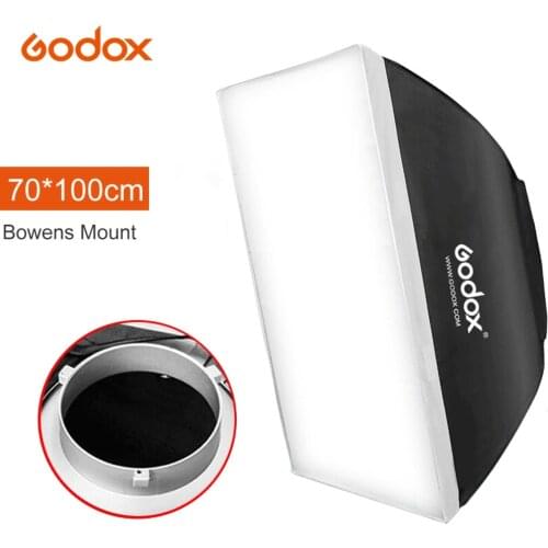 Godox 70x100cm Softbox 27.5"x 39" Photo Reflective Soft Box Diffuser for Bowens Mount Photo Studio Speedlite Strobe Flash