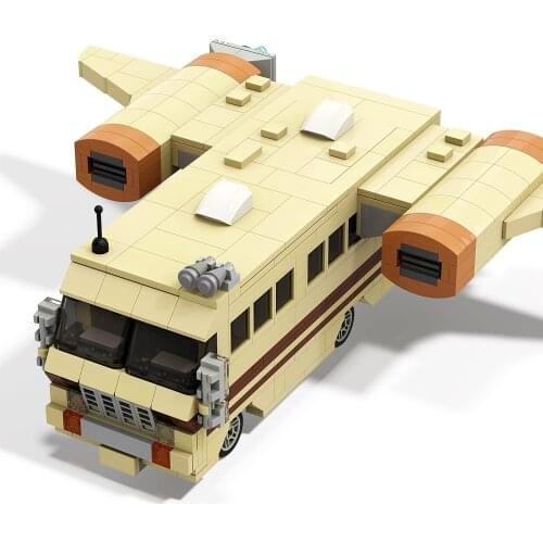 MOC Space Series Spaceballs Spacecraft Wars Eagle-5 Rocket Building Blocks City Bricks Toy Kid Gift