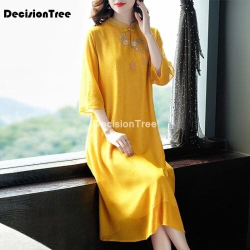 2021 vintage qipao lace cheongsam elegant women chinese dress vestidos cheongsam dress oriental dress vintage cheongsam vestidos