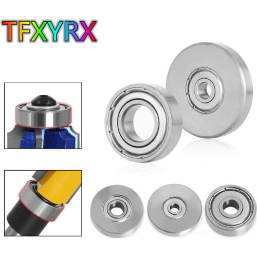 1/3/5pcs Milling Cutter Upper&Lower Bearings Router Bit Bearing Woodworking Tool Accessory
