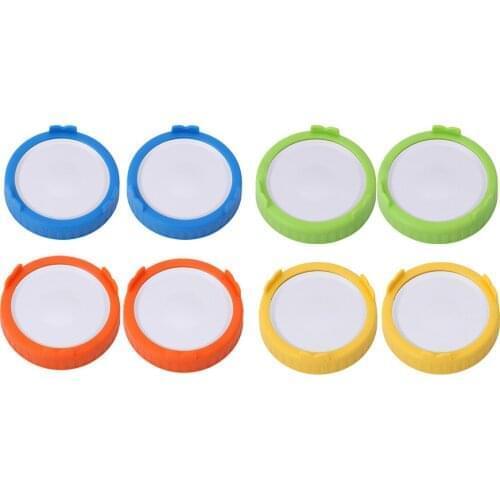 2Pcs 86mm Mason Jars Sprouting Lids Replacement Screw Bands/Rings with Discs Garden Canning Jars Nursery Lids