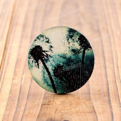2Pcs 45mm Tree 3D Embossed Big Round Coloured Drawing Wood Cut Pendant DIY make Brooch Necklaces-(WIB-34)