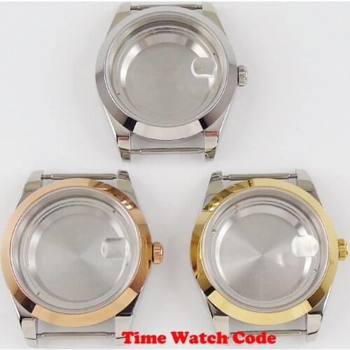 39.5mm Watch Case Parts Fit Miyota 8215 ETA 2836 automatic Movement Sapphire Glass with Date Window Parnis watch case replacment