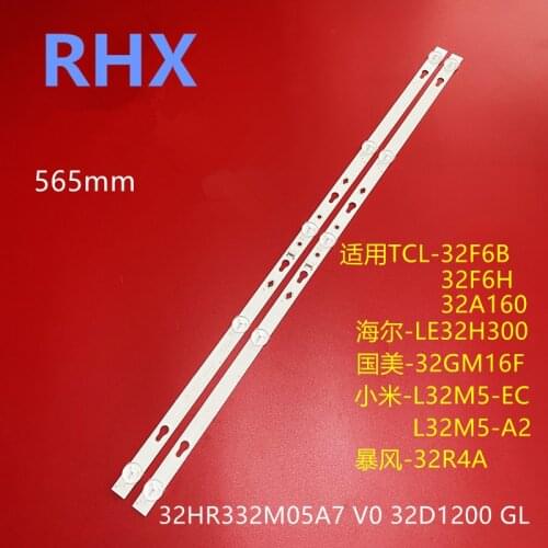 4pieces/lot for 32F6B led backlight 4C-LB320T-HRB 32HR332M05A7 6v TCL32D05-ZC22AG-16 CJ9W04 V4 08-32F6000-LPN002B