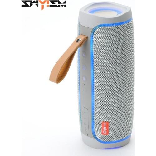 LED Light Wireless caixa de som Bluetooth Speaker Outdoor Portable Column for Computer Speakers Subwoofer Music Centre Soundbar