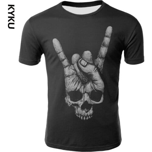 New Punk Rock Band T Shirts Men 3D Heavy Metal Band Printed T-shirts Summer Hip Hop Tops Tees 3D Cool Mens Clothing