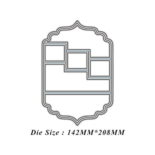 JMCRAFT 2021New Lace Greeting Card #1 Metal Cutting Dies Scrapbook Mold Cutting Mold 3D DIY Crafts Handmade Dies