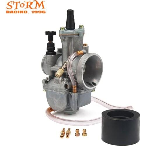 Motorcycle Parts 28mm PWK Power Jet Carburetor Carb Flat Slide For ATV Buggy Kart Scooter Dirt Bike Racing Motorcross
