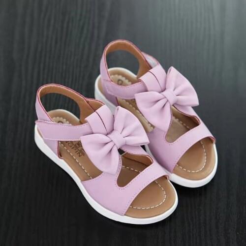 Princess Girl Summer Dress Sandal Baby Girls Shoes For Child Beach Toddlers Sandals Kids Fashion Bow Shoes 2021 1 3 7 9 12 Years