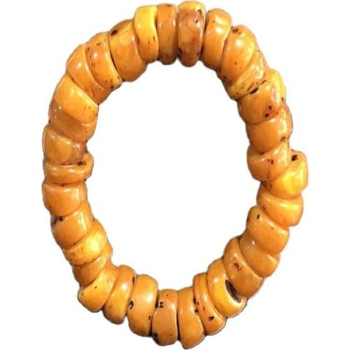 Honey wax, amber bracelet, old honey wax, original stone, new Beaded Bracelet