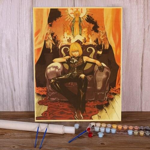 Landscape Classic Anime Series Death Note Paint By Numbers Package Acrylic Paints 40*50 Paiting By Numbers Paintings Art
