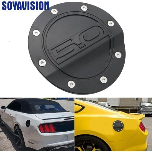 New Fuel Door 5.0 Matte car accessories black Fuel Door 2015-2018 For Ford Mustang GT