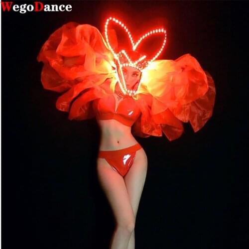 New Bar Pole Dance Costumes Sexy Leopard Bikini Gogo Party Leader Outfit Nightclub Stage Suit