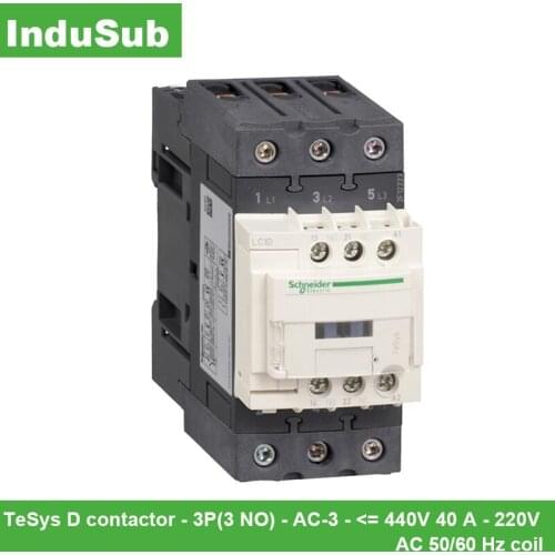 New Original LC1D40AM7C Coil 220VAC Contactor Relay LC1D Contactors Schneider LC1D-40AM7C 3P 50/60Hz