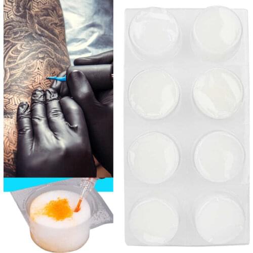 Disposable Tattoo Needle Mouth Dip Foam Needle Head Cleaning Washing Cup Tattoo Accessory Tattoo Ink Transfer Cups Cleaner Tool