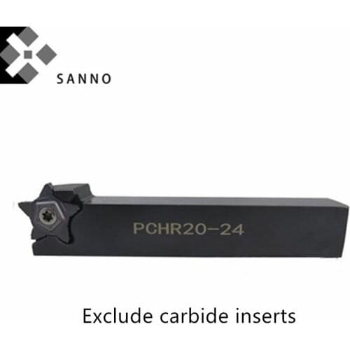 PCHL12-24 / PCHL16-24 / PCHR20-24 / PCHR25-24 cnc grooving cutter pentagram external cutting holder clip slotted tool bar